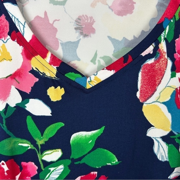 The Pioneer Woman Floral Colourful 3/4 Sleeves Top Large Blue Multicolour - Picture 6 of 13